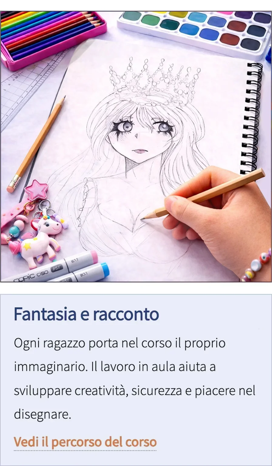 Dettaglio di tavola con studio del gesto e del segno