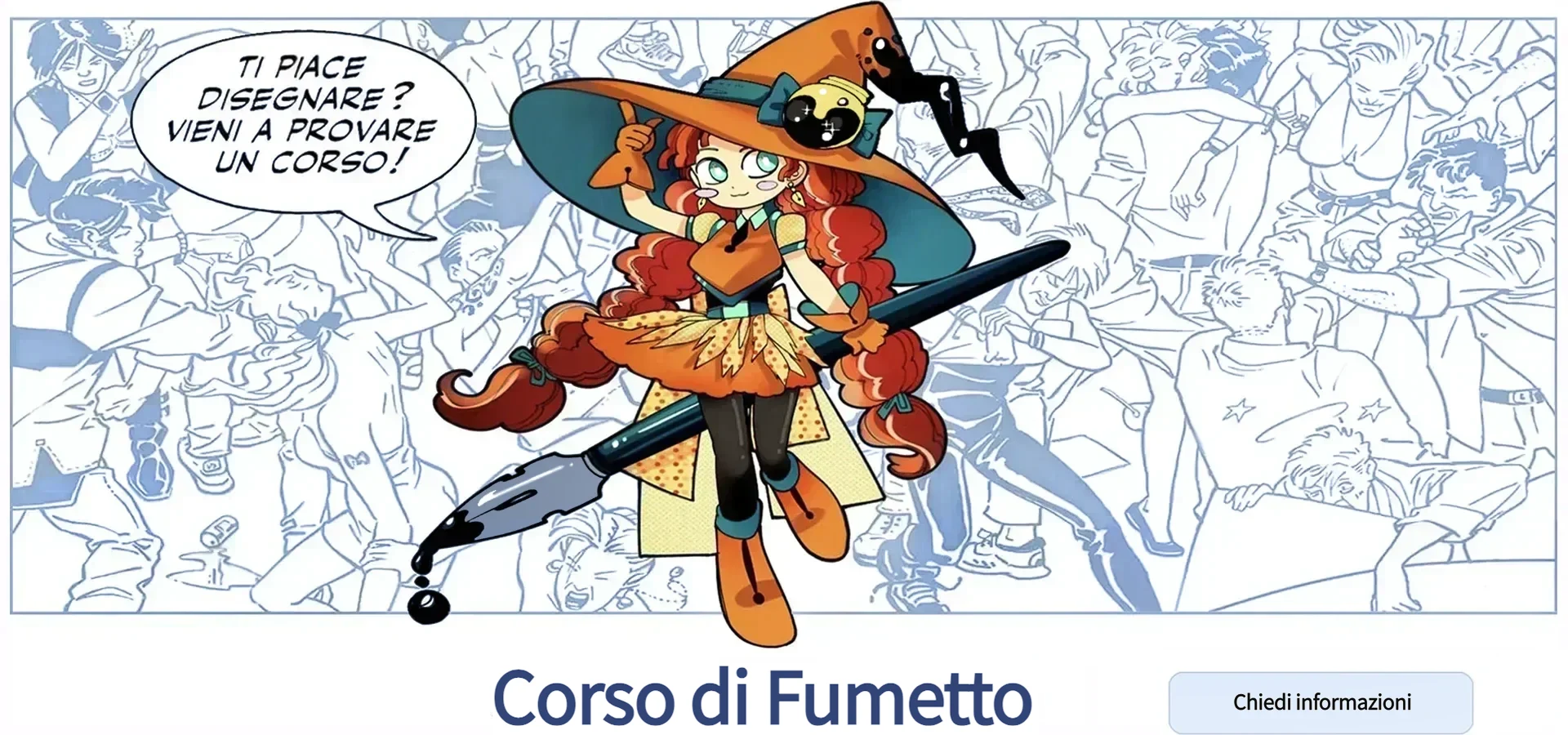 Corso di fumetto – lezione e disegni degli allievi