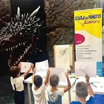 Attività didattica per bambini al centro commerciale Le Befane – Rimini 2018